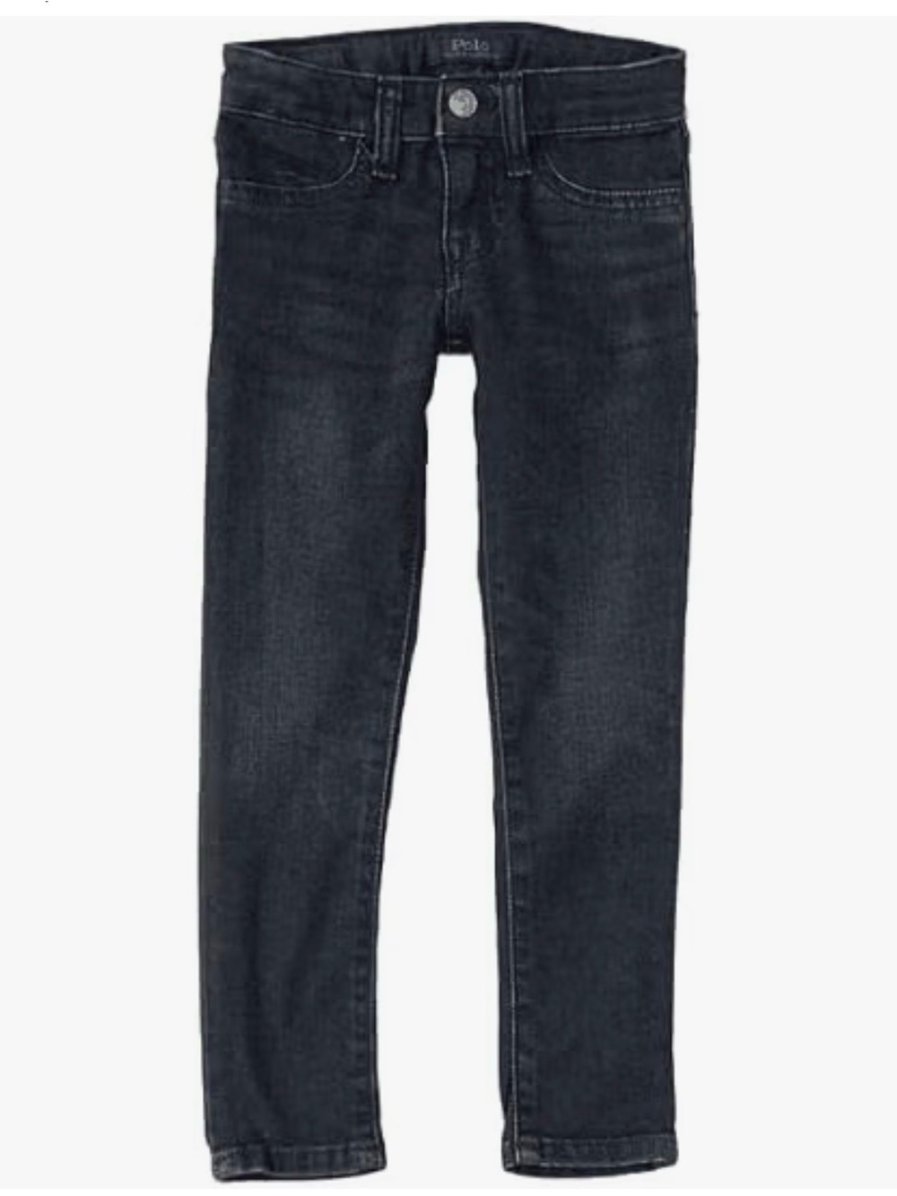 POLO RALPH LAUREN Girls Aubrie Knit Denim Leggings, Lucey Wash, 6, NWT